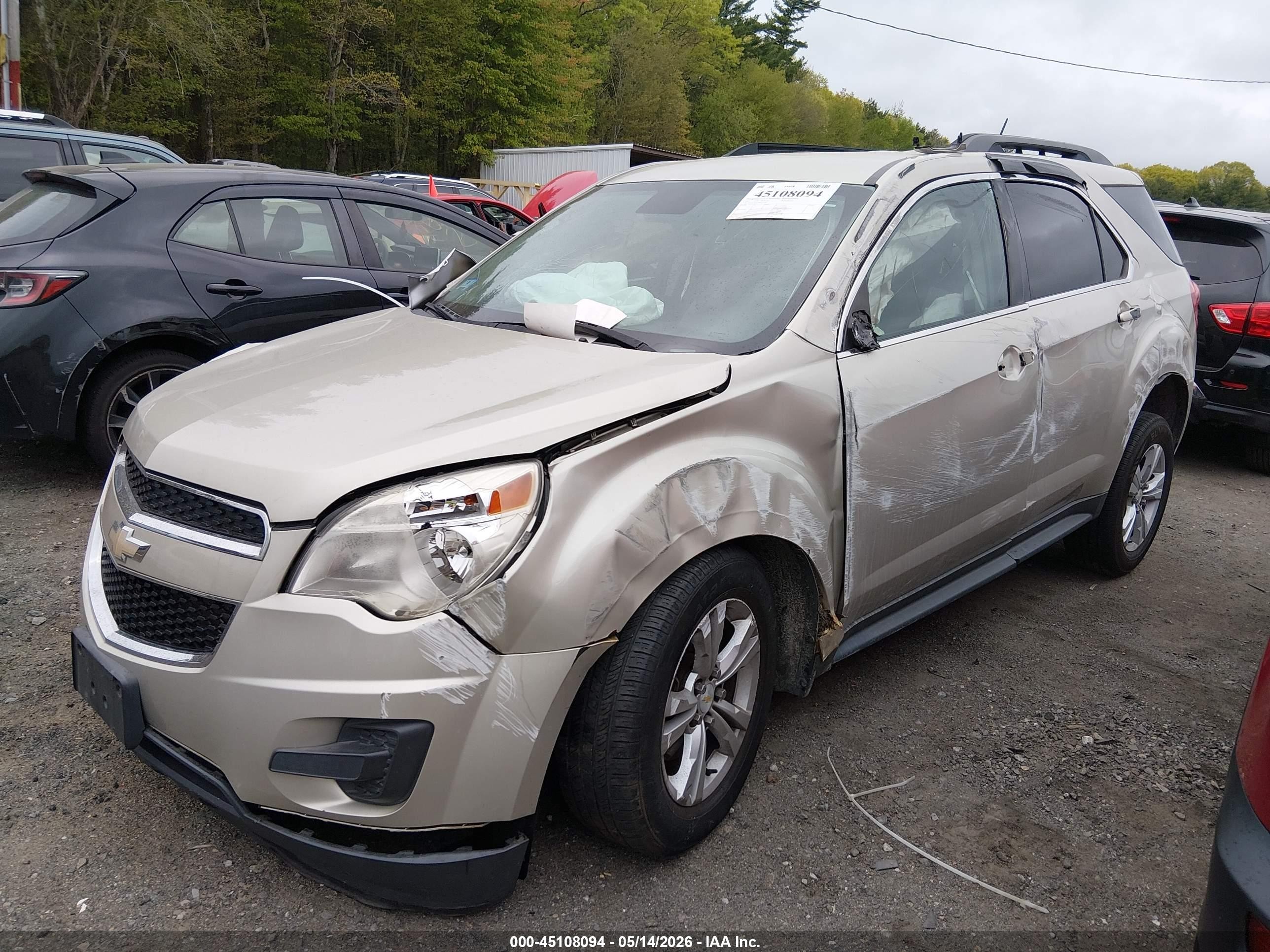 2013 Chevrolet Equinox VIN 2GNALDEKXD6124701 IAAI salvage auction — Front End, Salvage (Massachusetts), sold $150 on 2026-07-07 (photo 2)