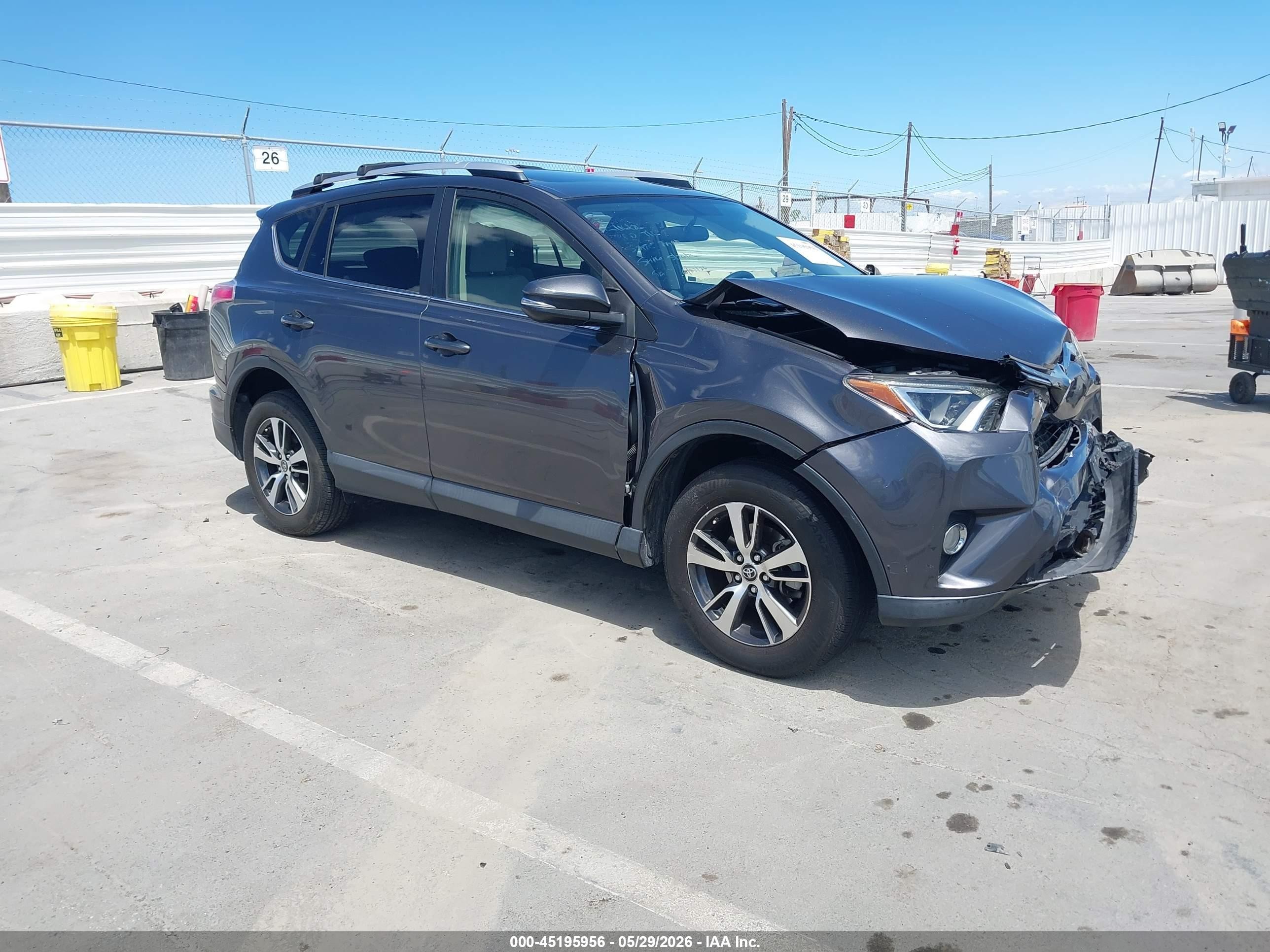 2016 Toyota RAV4 VIN JTMWFREVXGJ068487 IAAI salvage auction — Front End, Salvage (California), sold $4,050 on 2026-07-05 (photo 1)