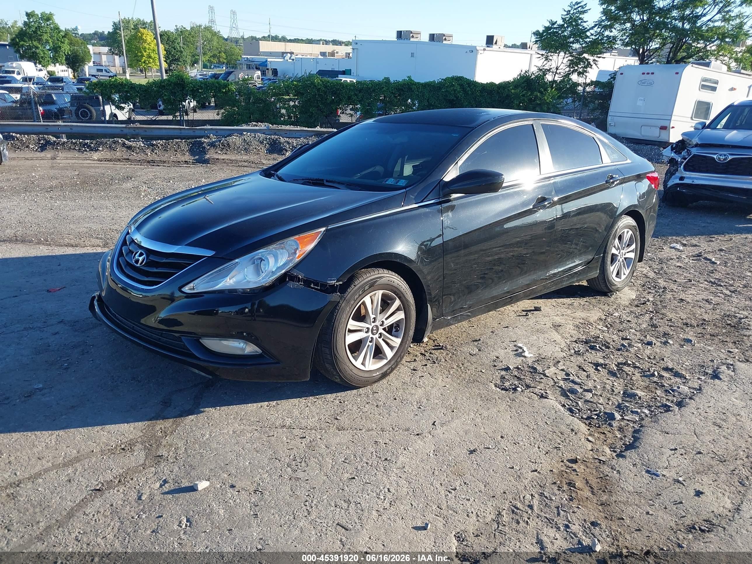 2013 Hyundai Sonata VIN 5NPEB4AC0DH678286 IAAI salvage auction — Front End, Salvage (Pennsylvania), sold $775 on 2026-07-07 (photo 2)