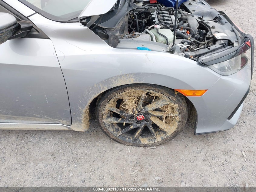 2018 Honda Civic VIN 2HGFC1E50JH701292 COPART salvage auction — Front End, Salvage (Iowa), sold $4,300 on 2025-01-06 (photo 6)