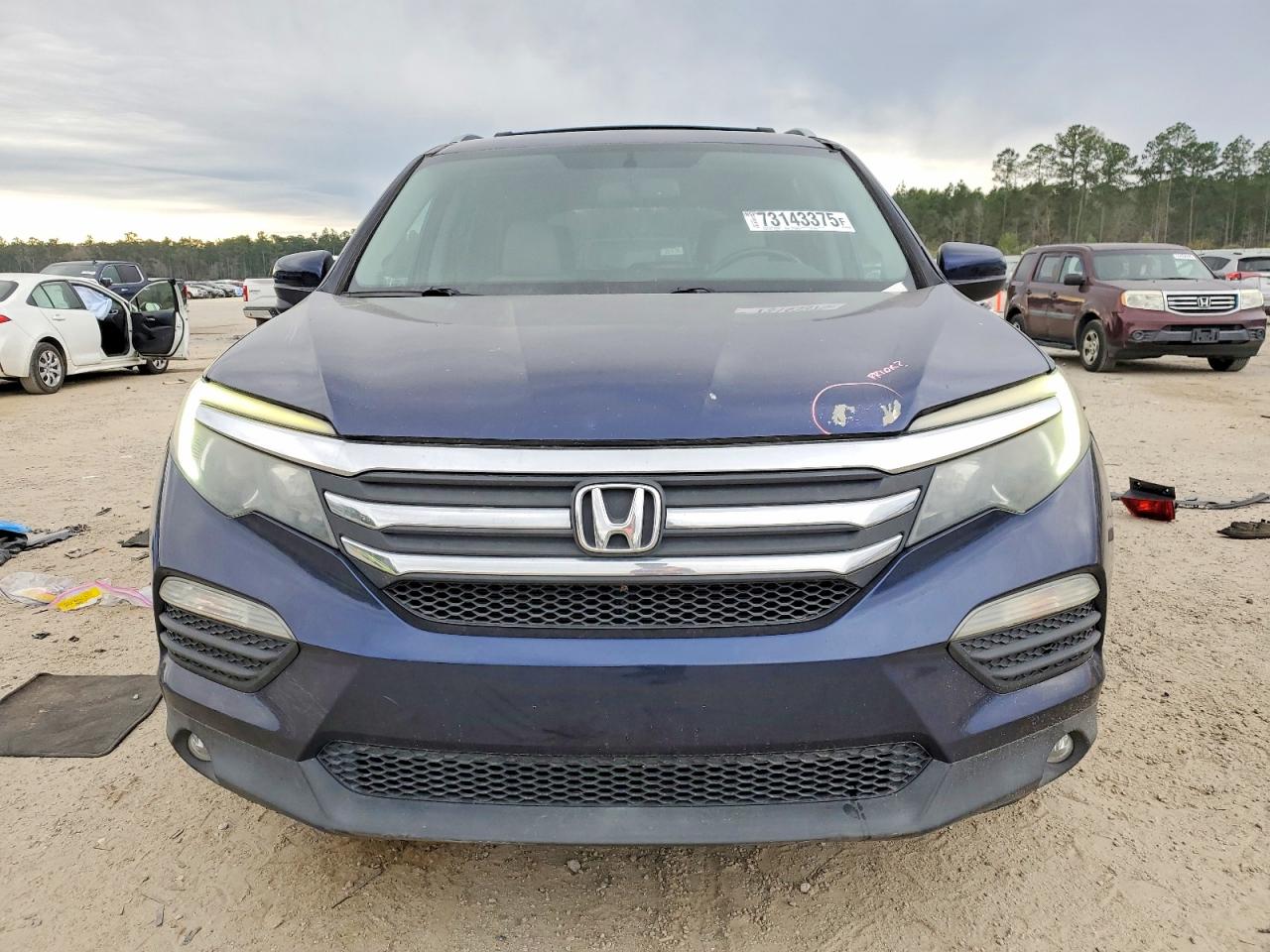 2016 Honda Pilot VIN 5FNYF5H54GB001503 COPART salvage auction — Rear End, SC - CERT OF TITLE-SALVAGE, sold $1,550 on 2026-06-29 (photo 5)