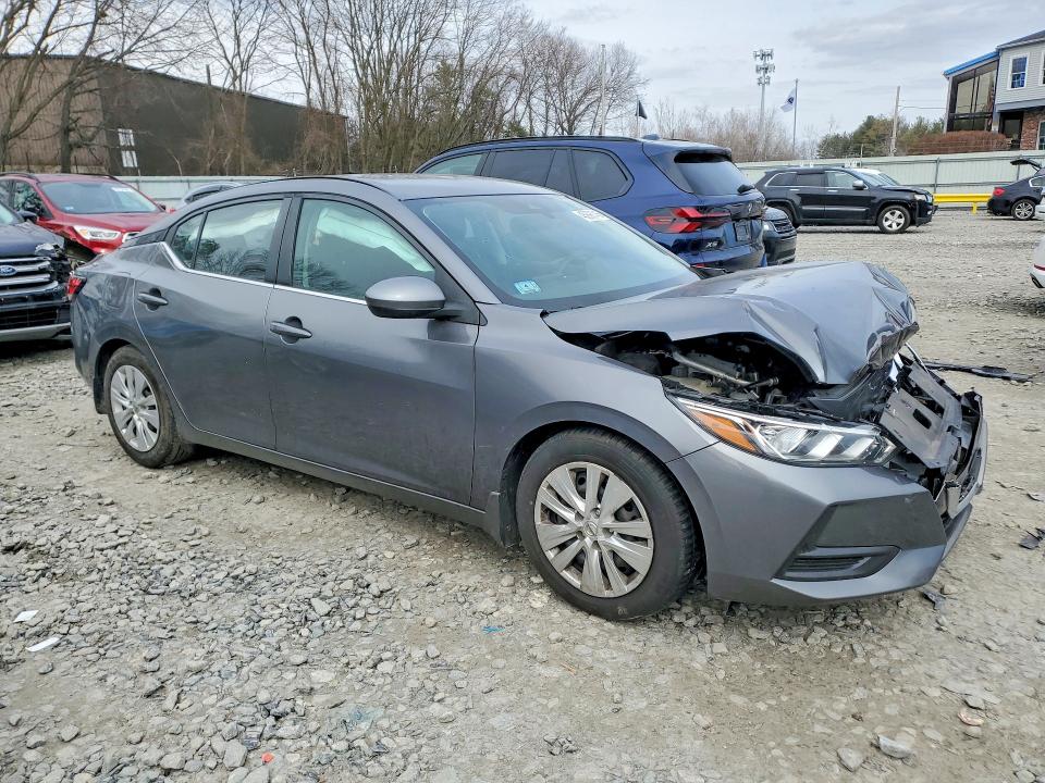 2021 Nissan Sentra VIN 3N1AB8BV8MY209510 COPART salvage auction — FRONT END, Ma - Cert Of Title-Salvage, sold $675 on 2026-07-03 (photo 4)