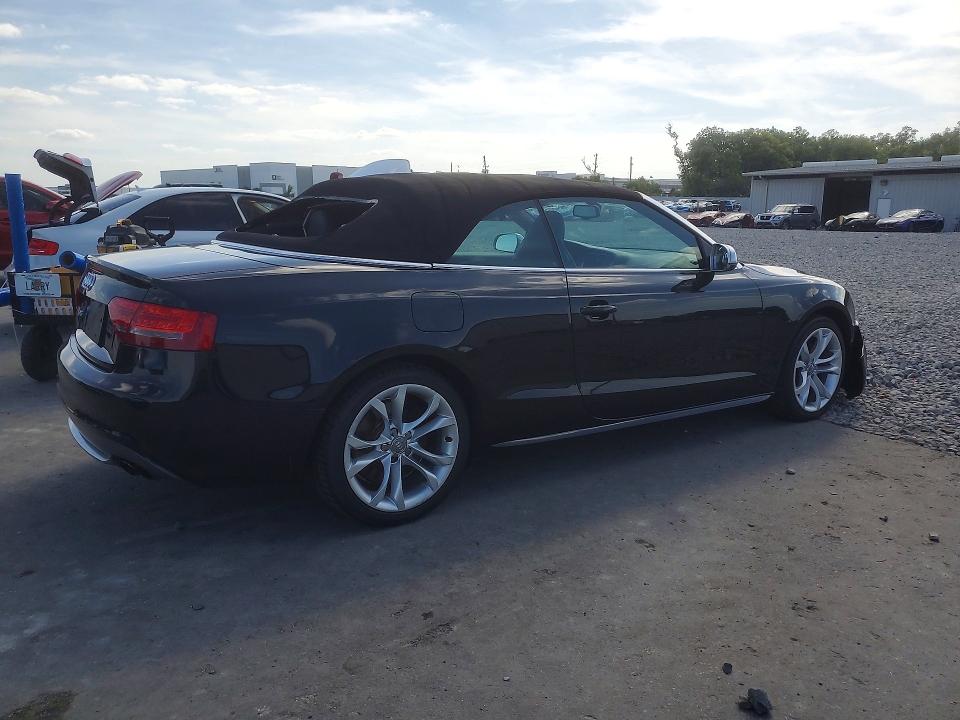 2011 Audi S5 VIN WAUCGAFHXBN014759 COPART salvage auction — FRONT END, Fl - Certificate Of Title (P), sold $2,850 on 2026-07-02 (photo 3)