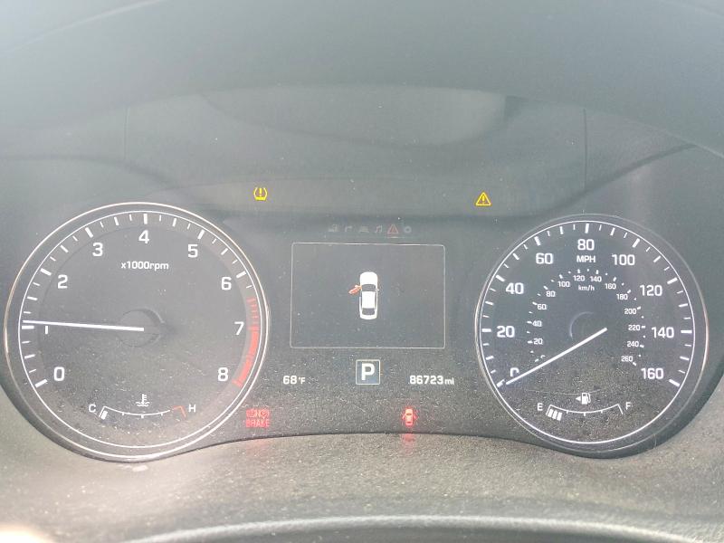 2017 Genesis G80 VIN KMHGN4JE9HU210145 COPART salvage auction — FRONT END, Il - Salvage Certificate, sold $3,250 on 2026-07-02 (photo 9)