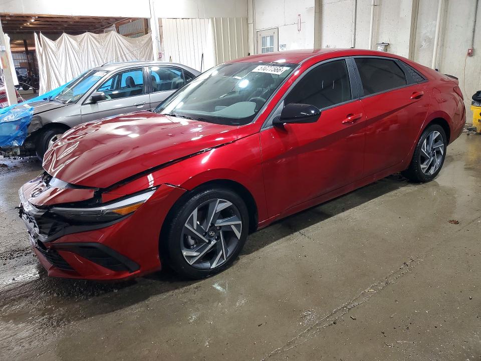 2025 Hyundai Elantra VIN KMHLM4DG0SU940905 COPART salvage auction — FRONT END, Tn - Salvage Certificate, sold $5,600 on 2026-07-03 (photo 1)