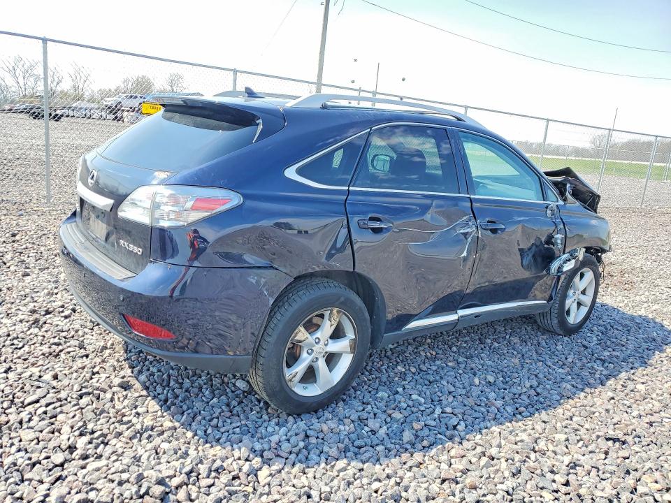 2010 Lexus Rx VIN 2T2BK1BA3AC010734 COPART salvage auction — FRONT END, In - Cert Of Title-Salvage Title, sold $2,550 on 2026-07-02 (photo 3)