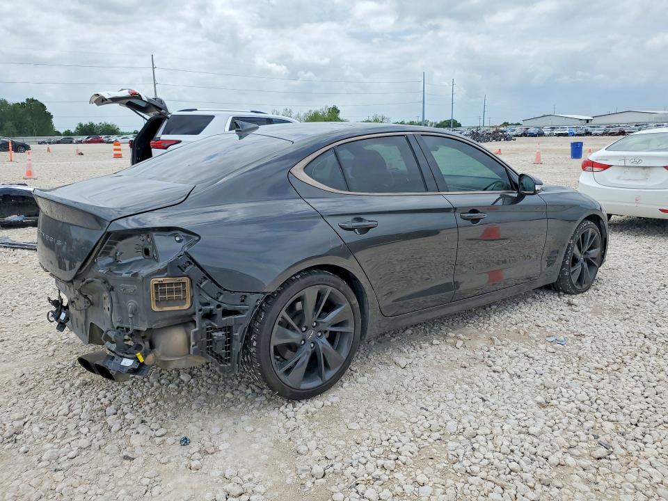 2023 Genesis VIN KMTG34TA5PU123170 COPART salvage auction — REAR END, Tx - Salvage Vehicle Title, sold $8,600 on 2026-07-02 (photo 3)