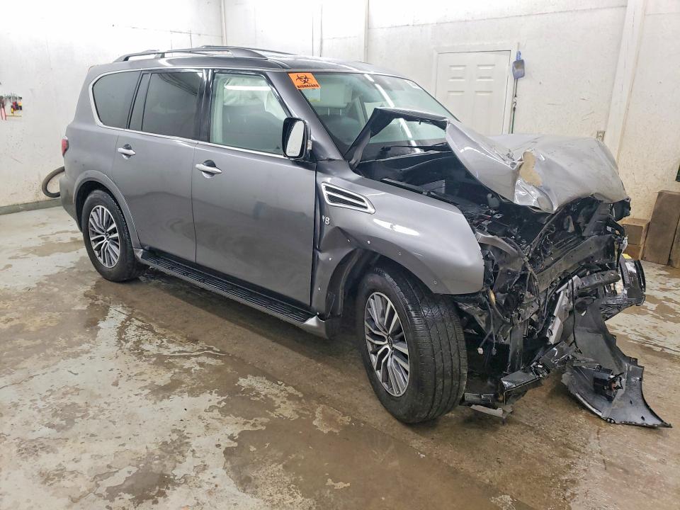 2022 Nissan Armada VIN JN8AY2BD6N9675707 COPART salvage auction — FRONT END, Tn - Salvage Certificate, sold $3,000 on 2026-07-03 (photo 4)