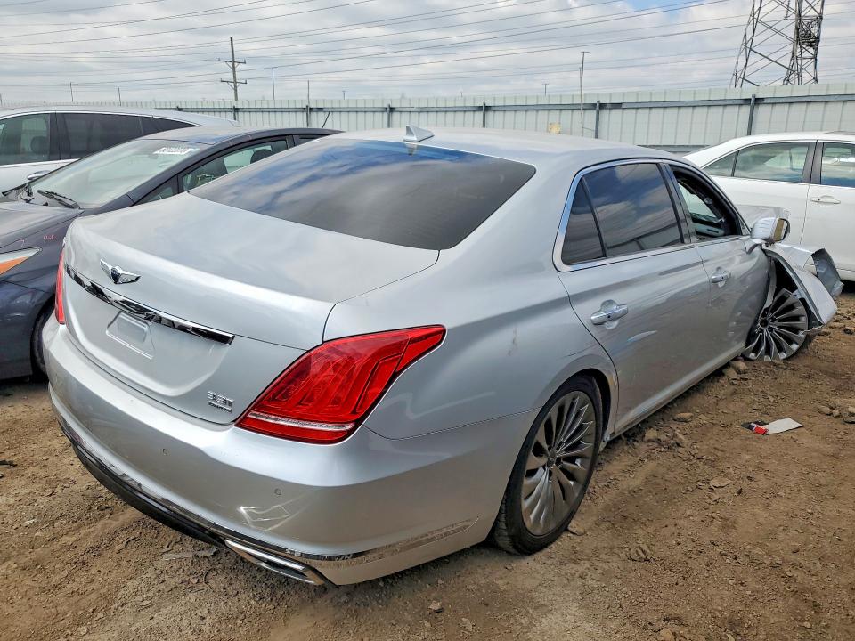 2017 Genesis G90 VIN KMHG34JA1HU033027 COPART salvage auction — FRONT END, Il - Salvage Certificate, sold $975 on 2026-07-02 (photo 3)