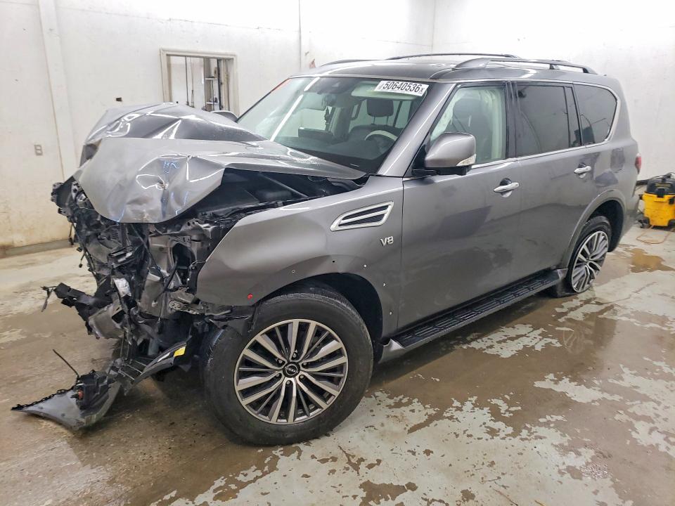 2022 Nissan Armada VIN JN8AY2BD6N9675707 COPART salvage auction — FRONT END, Tn - Salvage Certificate, sold $3,000 on 2026-07-03 (photo 1)