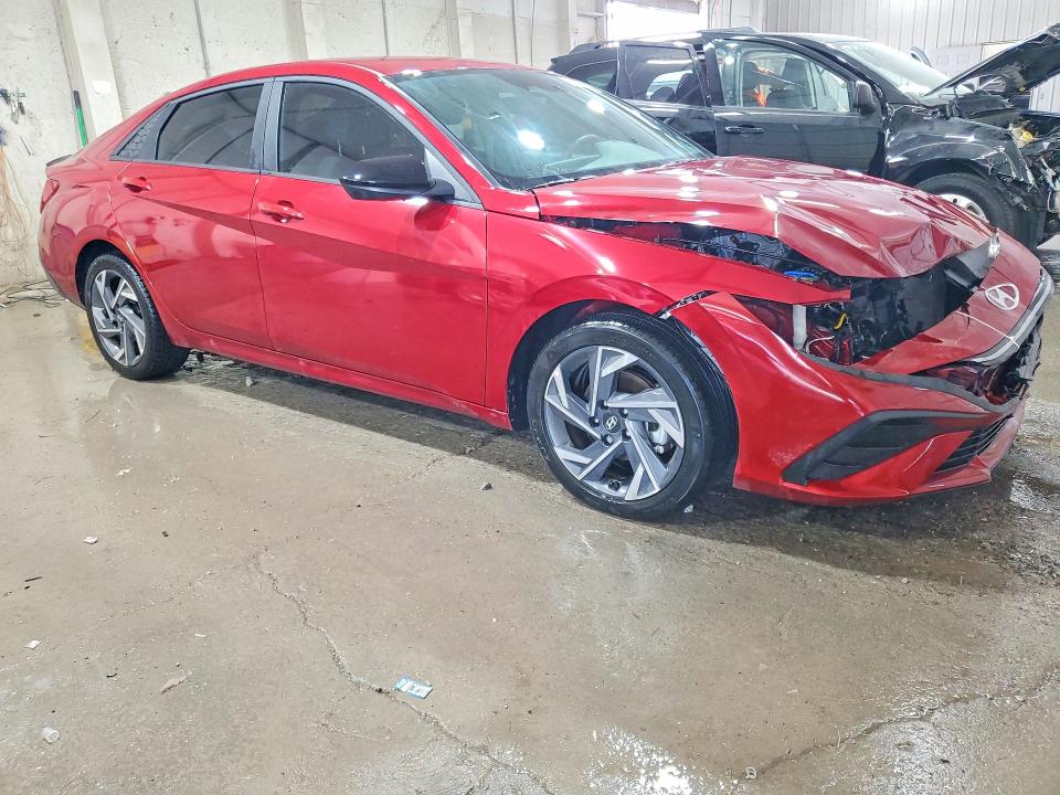 2025 Hyundai Elantra VIN KMHLM4DG0SU940905 COPART salvage auction — FRONT END, Tn - Salvage Certificate, sold $5,600 on 2026-07-03 (photo 4)