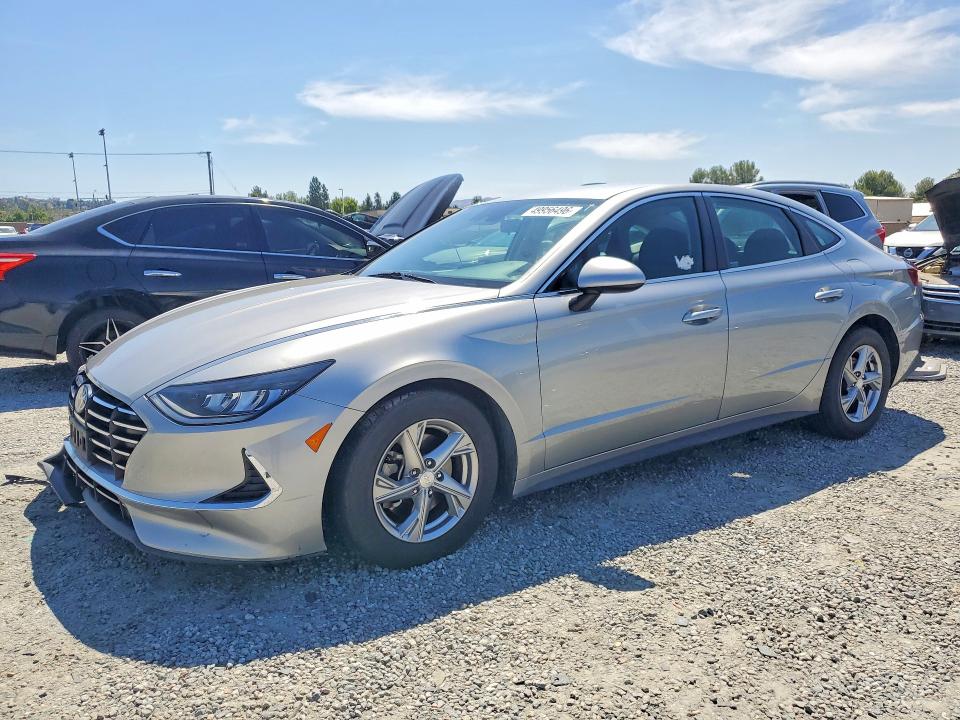 2020 Hyundai Sonata VIN 5NPEG4JA3LH057140 COPART salvage auction — FRONT END, Ca - Salvage Certificate, sold $2,300 on 2026-07-03 (photo 1)