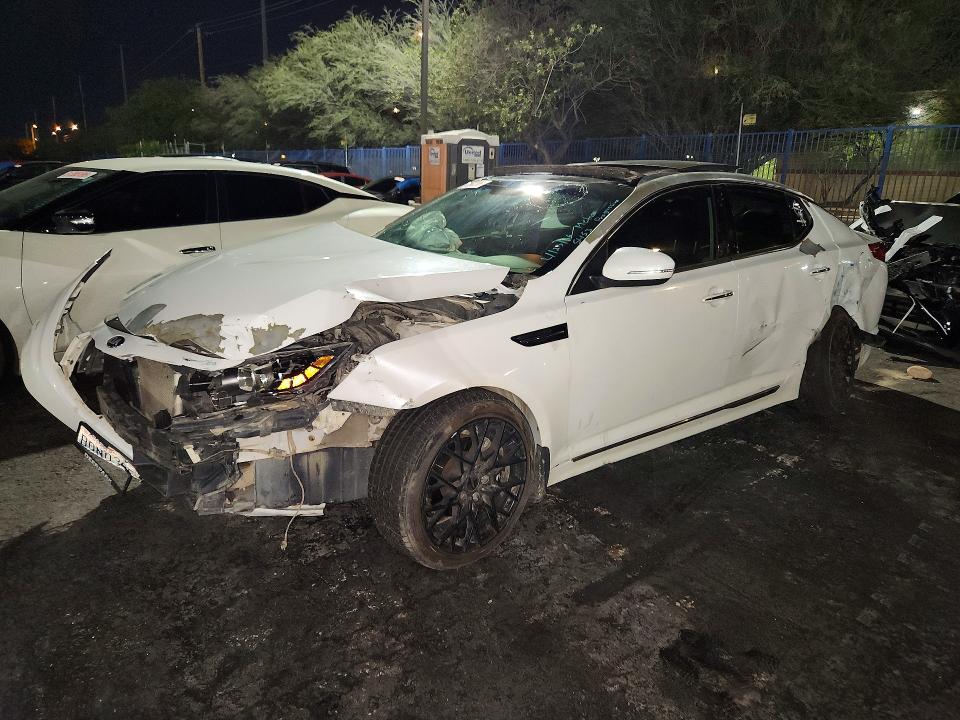 2013 Kia Optima VIN 5XXGR4A65DG168915 COPART salvage auction — FRONT END, NV - SALVAGE TITLE, sold $125 on 2026-07-02 (photo 1)