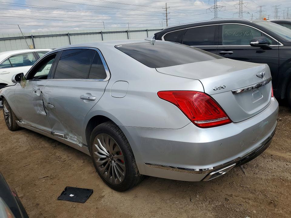 2017 Genesis G90 VIN KMHG34JA1HU033027 COPART salvage auction — FRONT END, Il - Salvage Certificate, sold $975 on 2026-07-02 (photo 2)