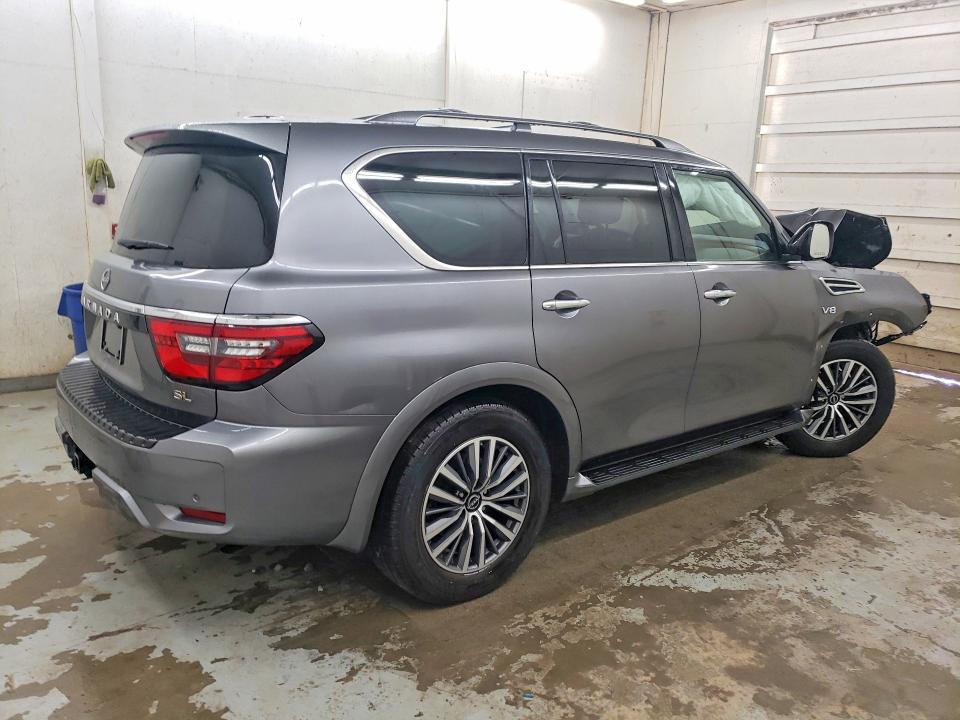 2022 Nissan Armada VIN JN8AY2BD6N9675707 COPART salvage auction — FRONT END, Tn - Salvage Certificate, sold $3,000 on 2026-07-03 (photo 3)