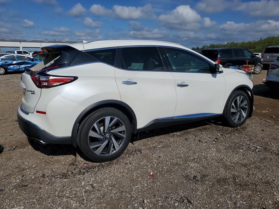 2015 Nissan Murano VIN 5N1AZ2MH3FN282213 COPART salvage auction — FRONT END, Il - Salvage Certificate, sold $2,250 on 2026-07-03 (photo 3)