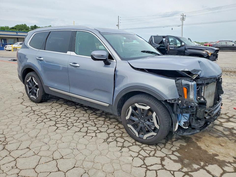 2025 Kia Telluride VIN 5XYP6DGC3SG628412 COPART salvage auction — FRONT END, Tn - Salvage Certificate, sold $13,700 on 2026-07-03 (photo 4)