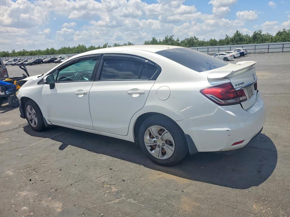 2014 Honda Civic VIN 19XFB2F50EE260920 COPART salvage auction — FRONT END, Ca - Salvage Certificate, sold $1,300 on 2026-07-02 (photo 2)