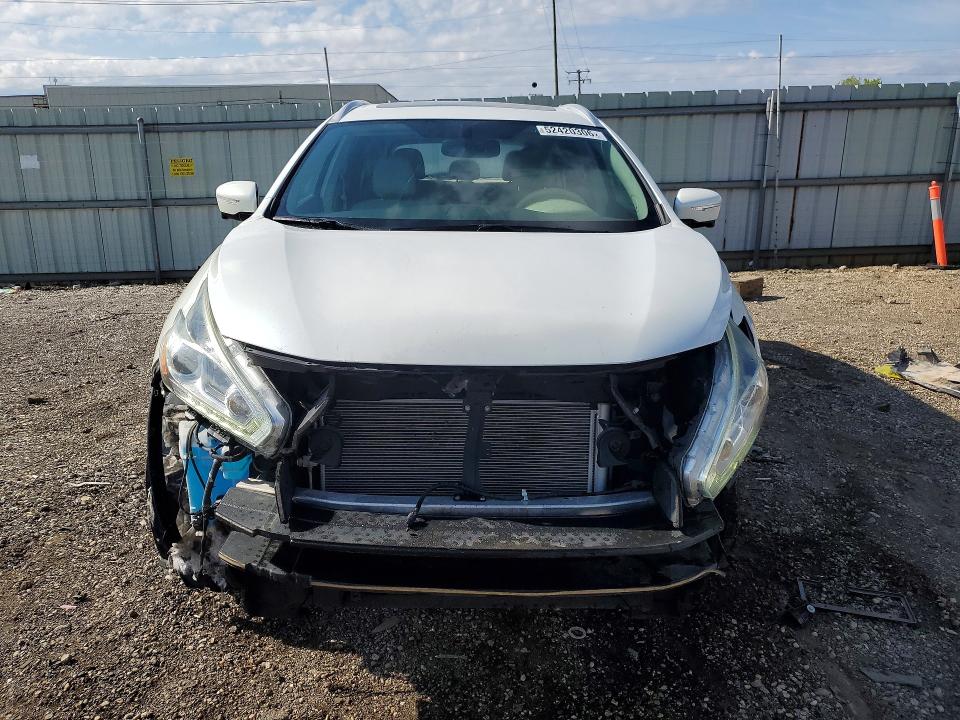 2015 Nissan Murano VIN 5N1AZ2MH3FN282213 COPART salvage auction — FRONT END, Il - Salvage Certificate, sold $2,250 on 2026-07-03 (photo 5)