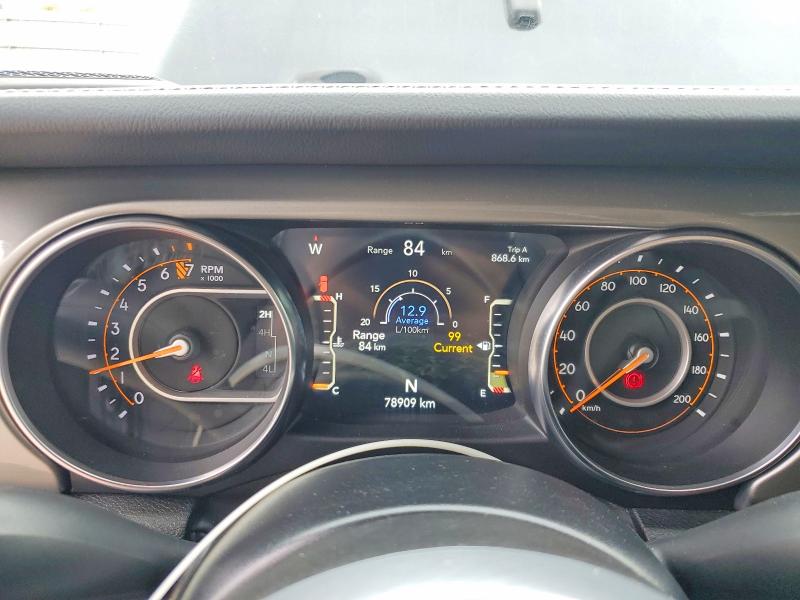 2022 Jeep Wrangler unlimited VIN 1C4HJXEG8NW199544 COPART salvage auction — MINOR DENT/SCRATCHES, On - Permit No Brand - Unfit (P), sold $25,500 on 2026-07-03 (photo 9)