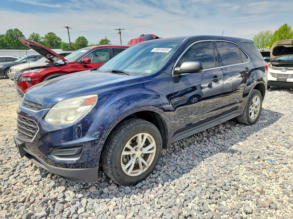 2017 Chevrolet VIN 2GNFLEEK1H6333195 COPART salvage auction — HAIL, Mo - Salvage Certificate Of Title, sold $1,550 on 2026-07-03 (photo 1)