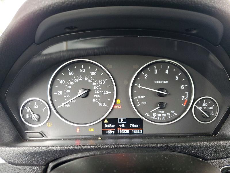 2013 BMW 3er VIN WBA3C1G54DNR46880 COPART salvage auction — MINOR DENT/SCRATCHES, Ca - Dis/Dlr/Exp Only Clean Title, sold $3,200 on 2026-07-03 (photo 9)