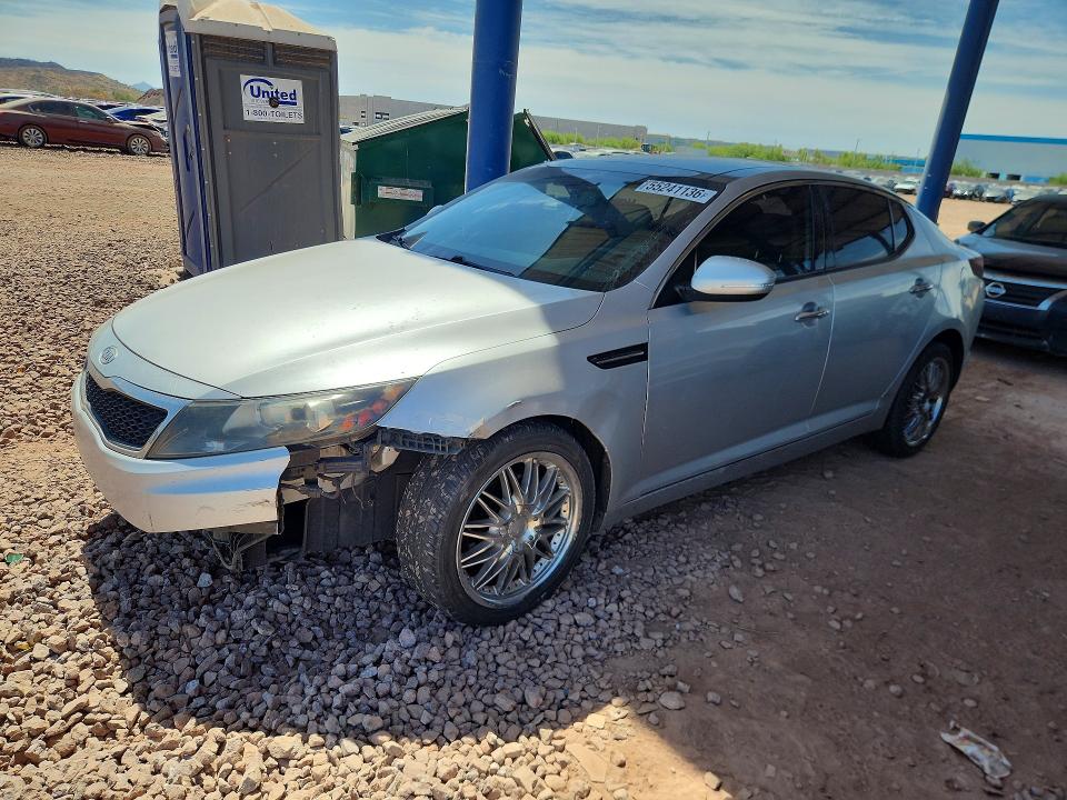 2011 Kia Optima VIN KNAGN4A78B5112230 COPART salvage auction — FRONT END, Az - Cert Of Title - Salvage, sold $650 on 2026-07-02 (photo 1)