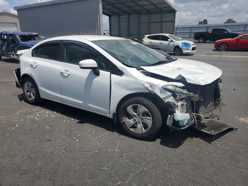 2014 Honda Civic VIN 19XFB2F50EE260920 COPART salvage auction — FRONT END, Ca - Salvage Certificate, sold $1,300 on 2026-07-02 (photo 4)