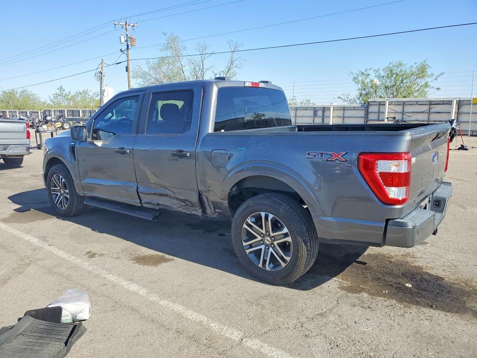 2021 Ford F-150 VIN 1FTEW1CP1MKE92261 COPART salvage auction — SIDE, Tx - Salvage Vehicle Title, sold $125 on 2026-07-02 (photo 2)