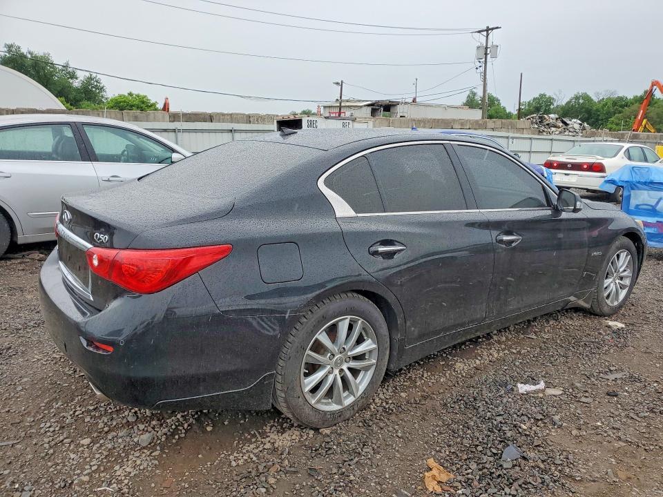 2014 Infiniti Q50 VIN JN1AV7AR8EM702243 COPART salvage auction — FRONT END, Fl - Certificate Of Title, sold $1,200 on 2026-07-03 (photo 3)