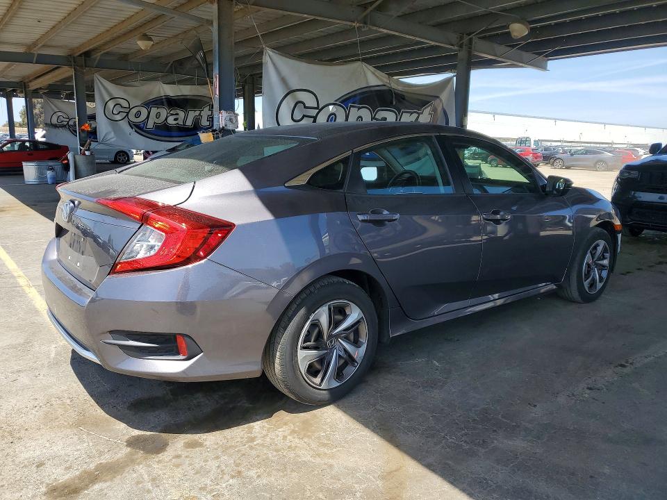 2020 Honda Civic VIN 19XFC2F64LE209598 COPART salvage auction — FRONT END, Ca - Salvage Certificate, sold $6,500 on 2026-07-02 (photo 3)