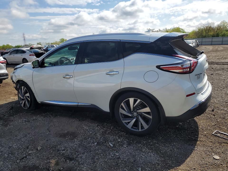 2015 Nissan Murano VIN 5N1AZ2MH3FN282213 COPART salvage auction — FRONT END, Il - Salvage Certificate, sold $2,250 on 2026-07-03 (photo 2)