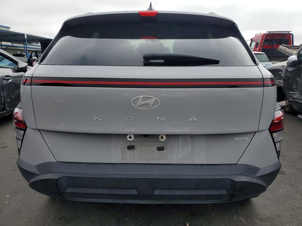 2024 Hyundai Kona VIN KM8HBCAB8RU103733 COPART salvage auction — FRONT END, Ca - Salvage Certificate, sold $6,000 on 2026-07-02 (photo 6)