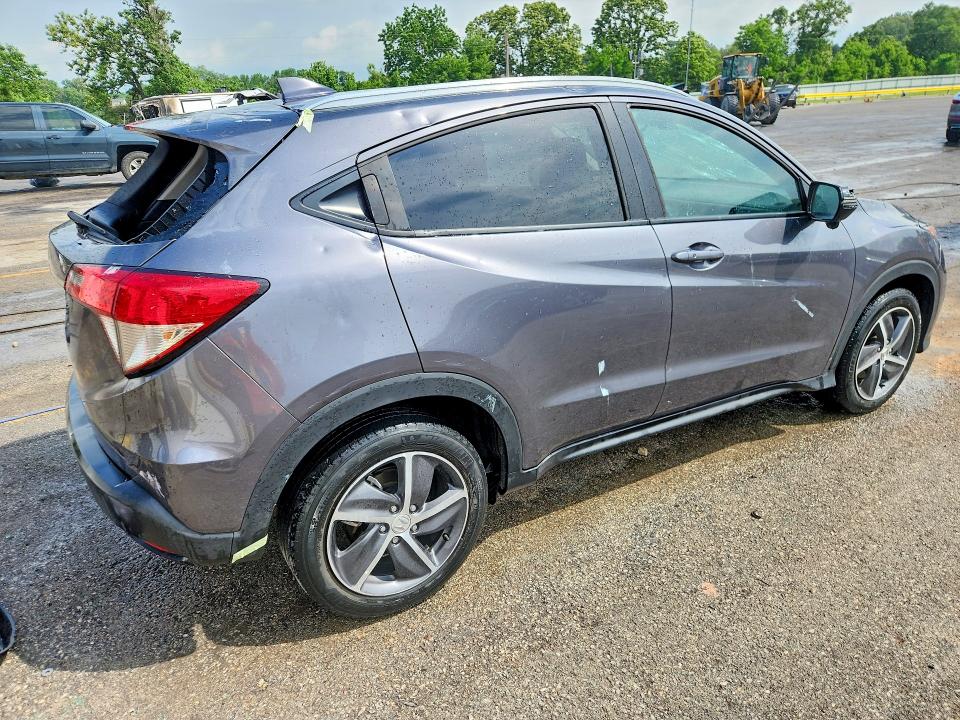 2022 Honda Hr-v VIN 3CZRU5H55NM730848 COPART salvage auction — HAIL, Mo - Salvage Certificate Of Title, sold $4,550 on 2026-07-03 (photo 3)