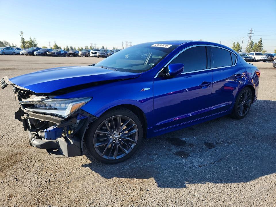 2020 Acura Ilx VIN 19UDE2F8XLA004472 COPART salvage auction — FRONT END, Ca - Salvage Certificate, sold $4,250 on 2026-07-02 (photo 1)