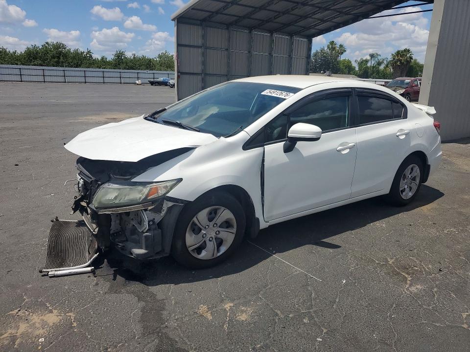 2014 Honda Civic VIN 19XFB2F50EE260920 COPART salvage auction — FRONT END, Ca - Salvage Certificate, sold $1,300 on 2026-07-02 (photo 1)