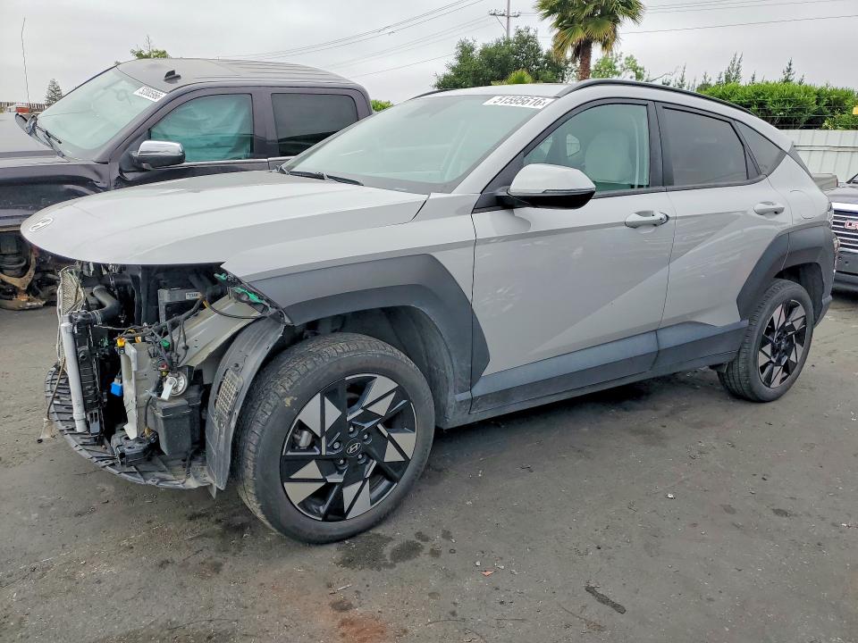 2024 Hyundai Kona VIN KM8HBCAB8RU103733 COPART salvage auction — FRONT END, Ca - Salvage Certificate, sold $6,000 on 2026-07-02 (photo 1)