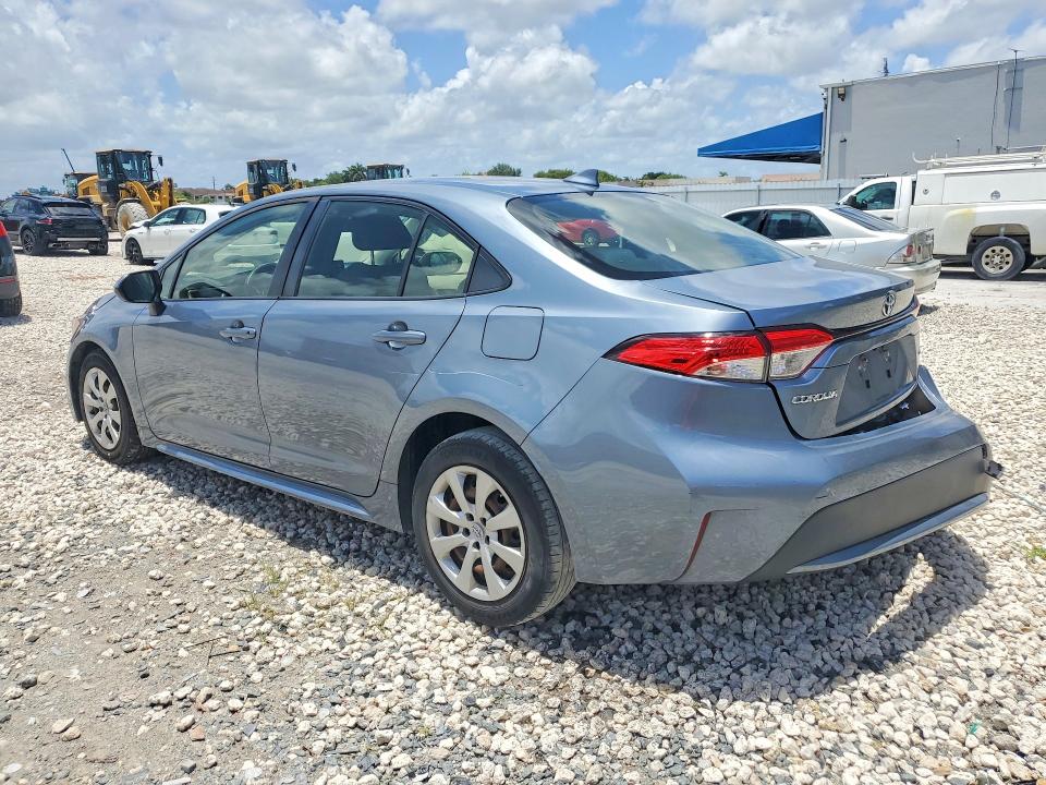 2021 Toyota Corolla VIN JTDEPMAEXMJ184608 COPART salvage auction — REAR END, Fl - Certificate Of Destruction, sold $4,950 on 2026-07-03 (photo 2)