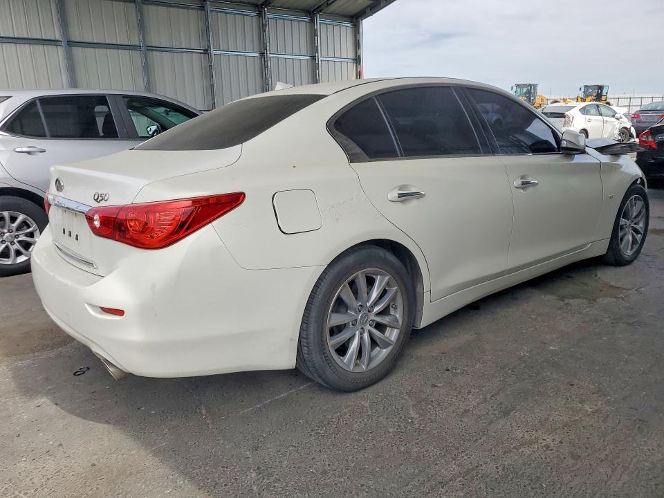 2015 Infiniti Q50 VIN JN1BV7AP7FM352205 COPART salvage auction — FRONT END, Ca - Salvage Certificate, sold $975 on 2026-07-02 (photo 3)