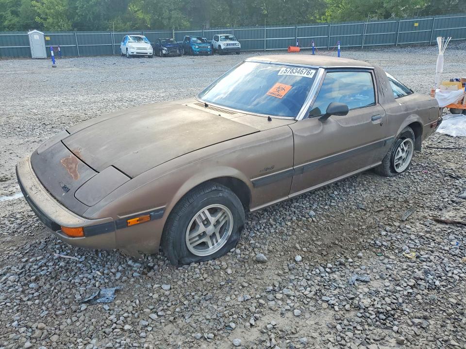 1985 Mazda Rx-7 VIN JM1FB3316F0865557 COPART salvage auction — FRONT END, Tn - Certificate Of Title, sold $700 on 2026-07-02 (photo 1)