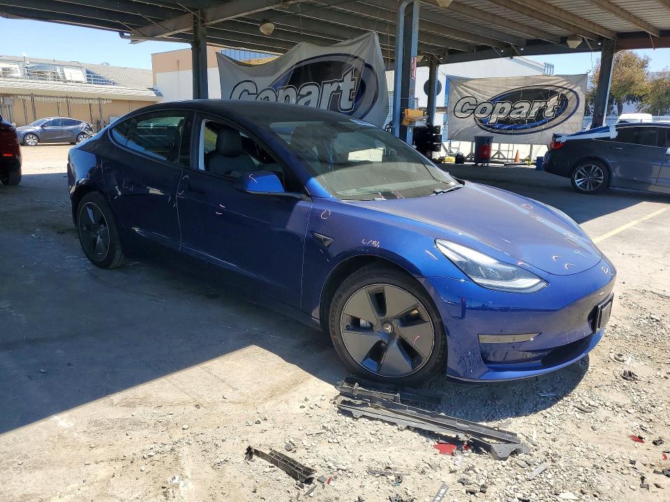 2021 Tesla Model 3 VIN 5YJ3E1EA0MF943146 COPART salvage auction — REAR END, CA - SALVAGE CERTIFICATE, sold $5,100 on 2026-07-02 (photo 4)