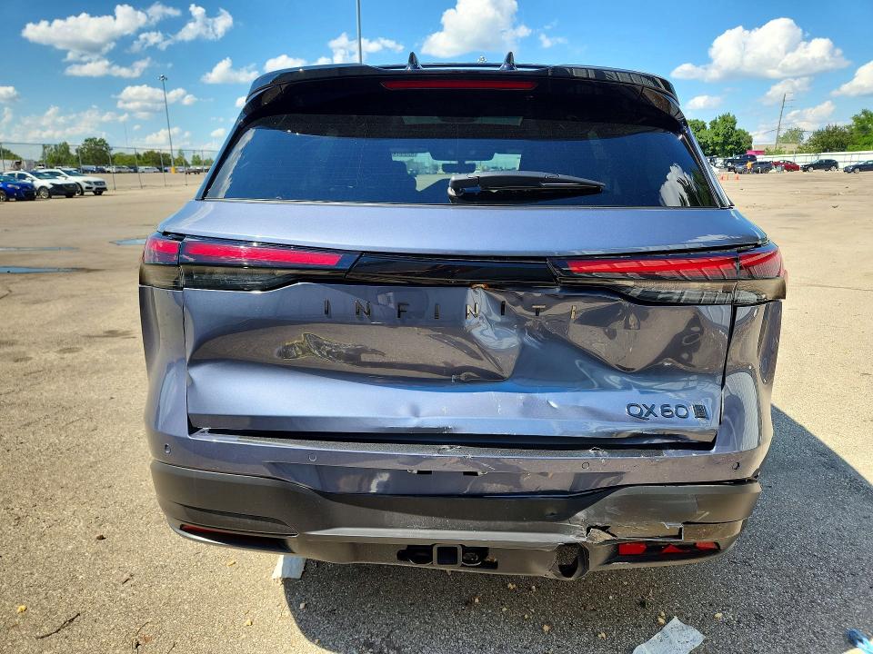 2026 Infiniti Qx60 VIN 5N1AL1HU3TC339925 COPART salvage auction — FRONT END, Oh - Certificate Of Title, sold $25,000 on 2026-07-03 (photo 6)
