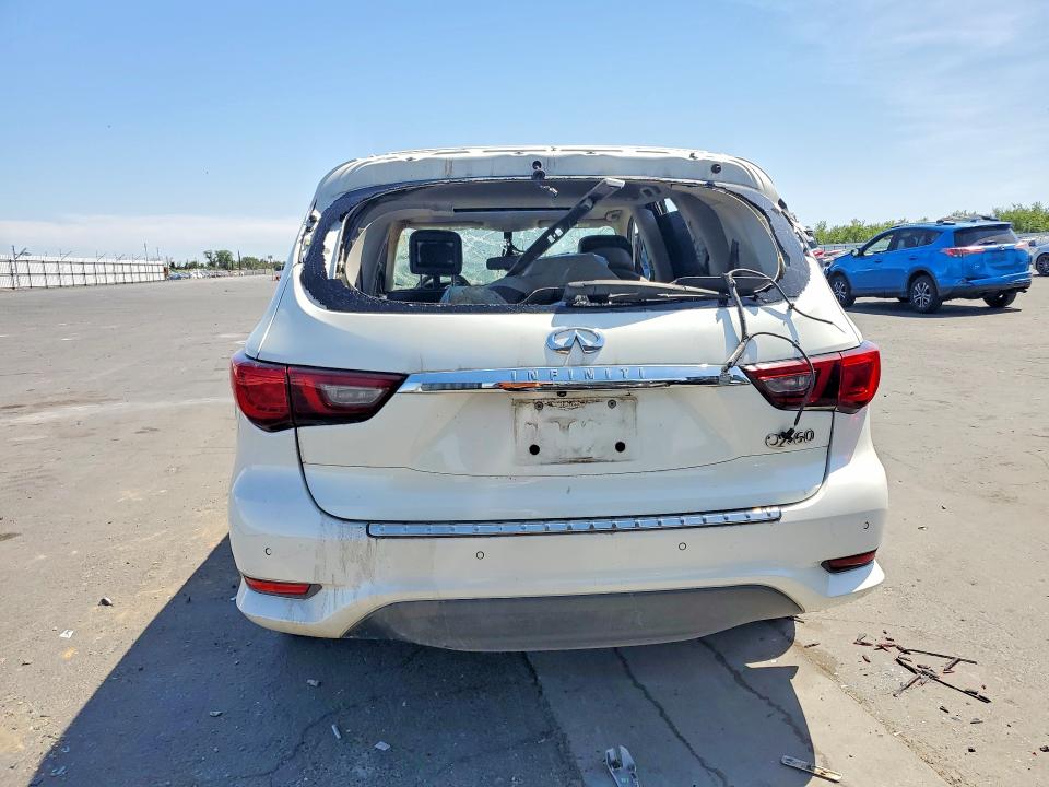 2020 Infiniti Qx60 VIN 5N1DL0MN6LC509507 COPART salvage auction — VANDALISM, Ca - Salvage Certificate, sold $500 on 2026-07-02 (photo 6)