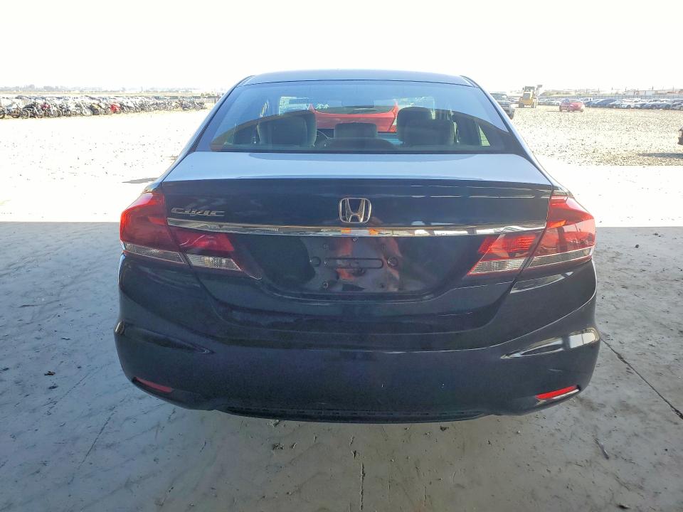 2014 Honda Civic VIN 19XFB2F53EE241827 COPART salvage auction — REAR END, Ca - Salvage Certificate, sold $2,300 on 2026-07-02 (photo 6)