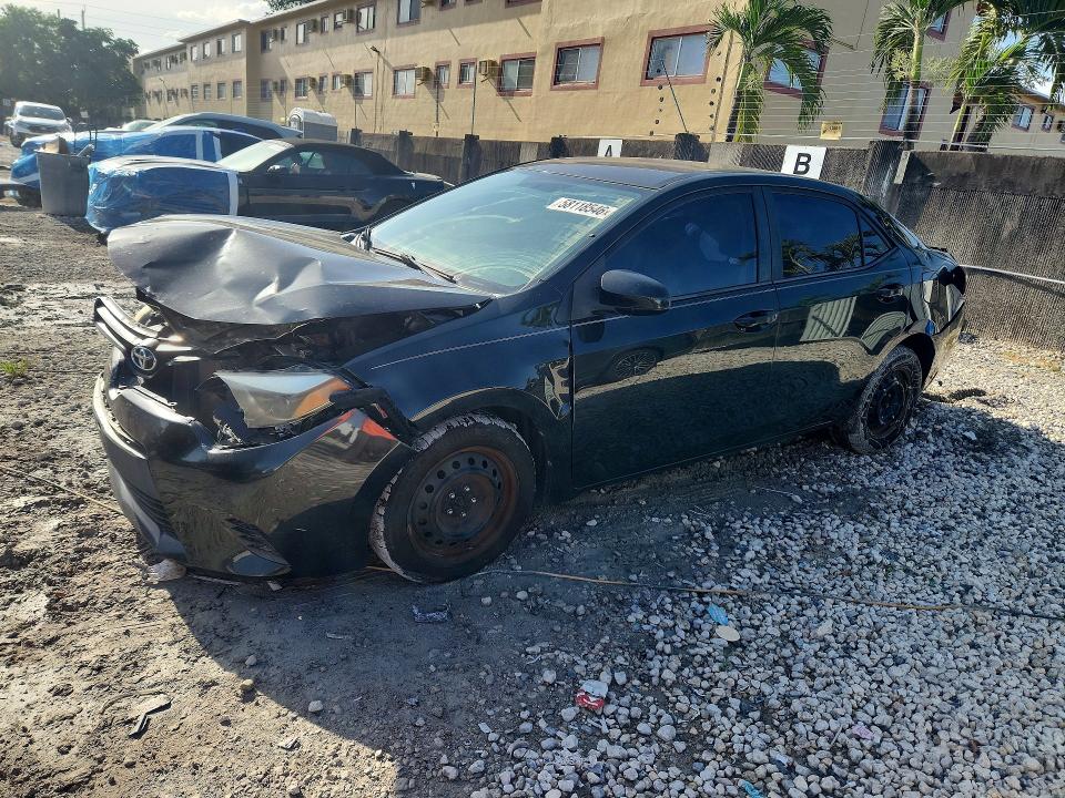 2014 Toyota Corolla VIN 2T1BURHE5EC084315 COPART salvage auction — FRONT END, Fl - Certificate Of Title, sold $1,550 on 2026-07-03 (photo 1)