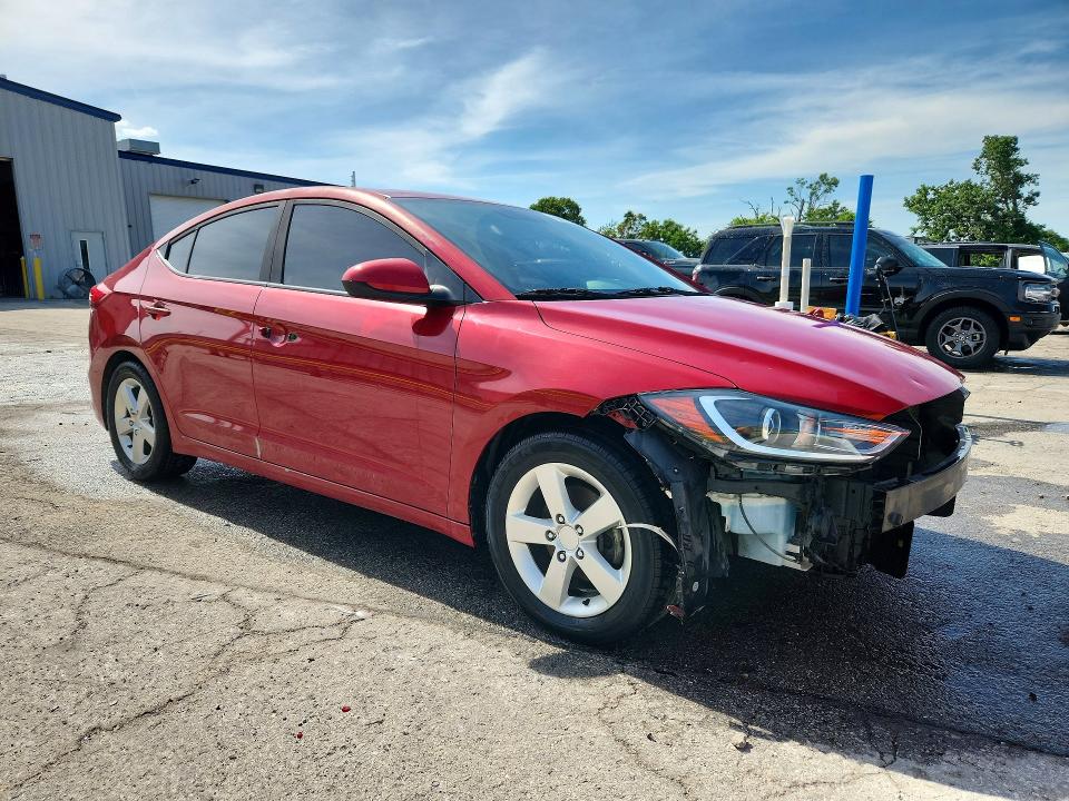 2017 Hyundai Elantra VIN KMHD74LF0HU103519 COPART salvage auction — FRONT END, Mo - Salvage Certificate Of Title, sold $1,450 on 2026-07-03 (photo 4)