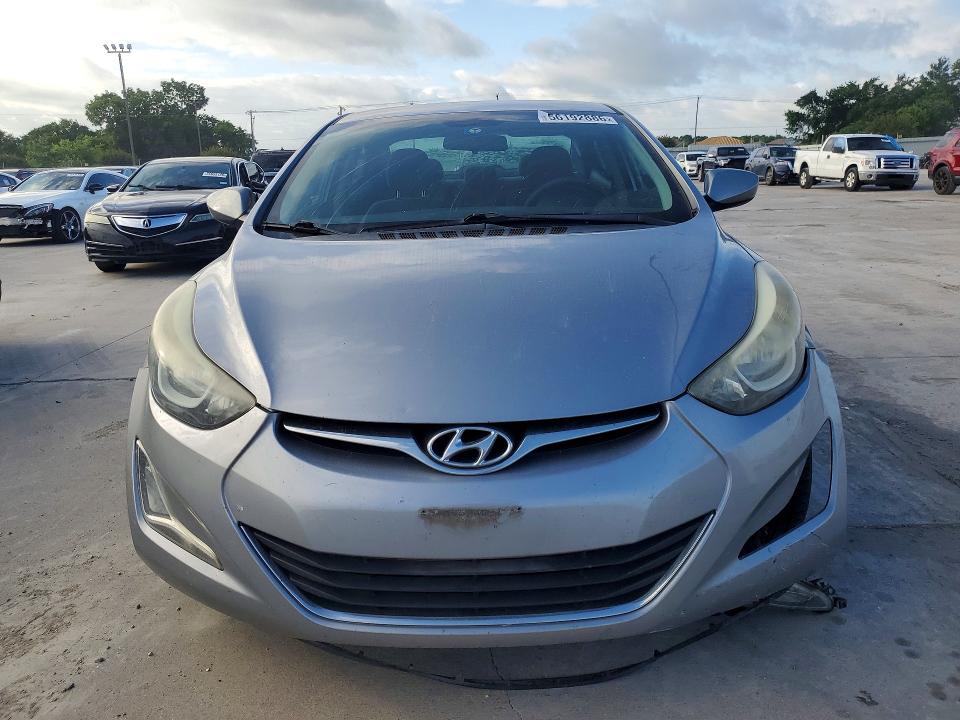 2016 Hyundai VIN 5NPDH4AE4GH660891 COPART salvage auction — FRONT END, Tx - Salvage Vehicle Title, sold $725 on 2026-07-04 (photo 5)