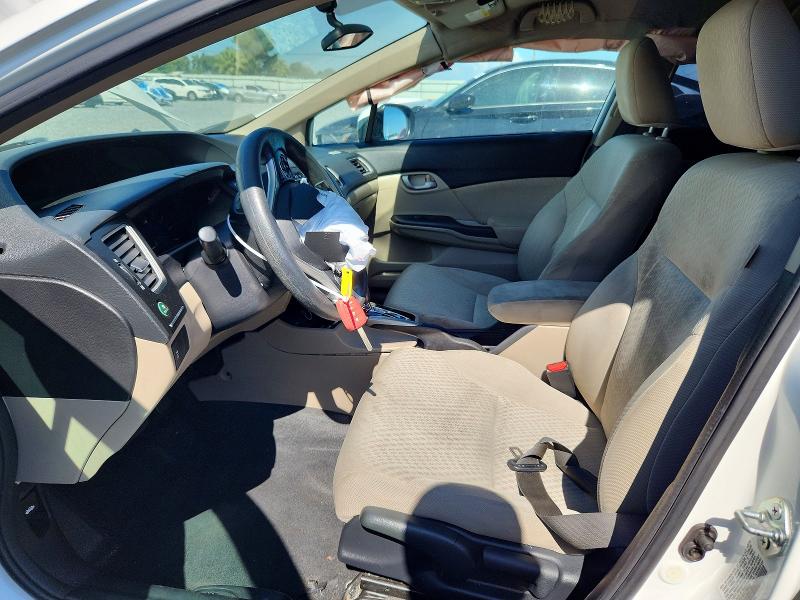 2014 Honda Civic VIN 19XFB2F50EE260920 COPART salvage auction — FRONT END, Ca - Salvage Certificate, sold $1,300 on 2026-07-02 (photo 7)