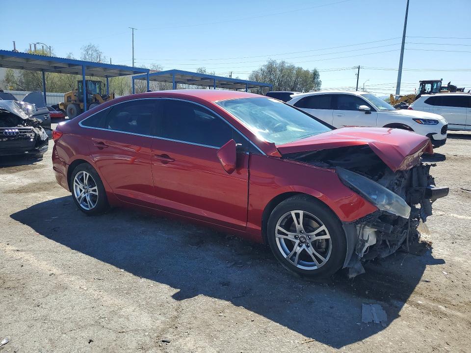 2016 Hyundai Sonata VIN 5NPE24AF0GH267419 COPART salvage auction — FRONT END, Nv - Salvage Title, sold $125 on 2026-07-02 (photo 4)