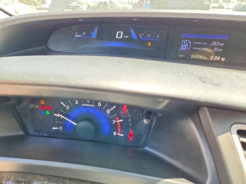 2014 Honda Civic VIN 19XFB2F53EE256604 COPART salvage auction — REAR END, Ca - Salvage Certificate, sold $1,700 on 2026-07-02 (photo 9)